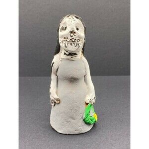 Vintage Dia De Los Muertos Muneca Grey Josefina Aguilar